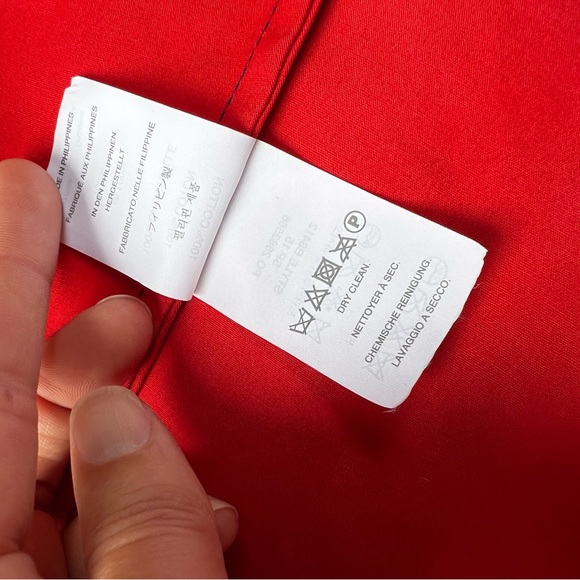 J Crew Belvedere Rain Coat Swing Trench Jacket Navy & Red Hooded - Picture 14 of 16